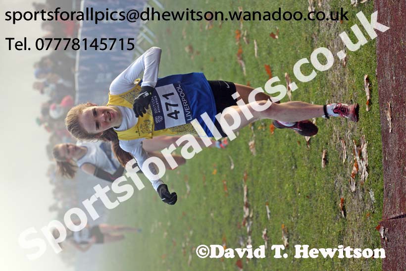 Womens under-17s and Juniors, European Cross Country Trials, Sefton Park, Liverpool. Photo: David T. Hewitson/Sports for All Pics